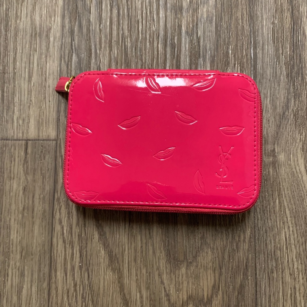 YSL Beaute Pink Lipstick Case with Mirror